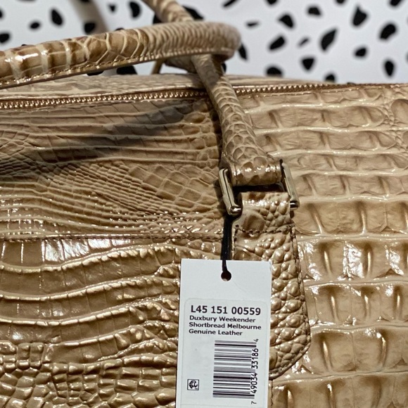 NWT BRAHMIN MelbourneCollection Crocodile TRVL Bag - Picture 9 of 9